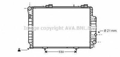 AVA QUALITY COOLING ms2230 -  Радиатор, охлаждение двигателя